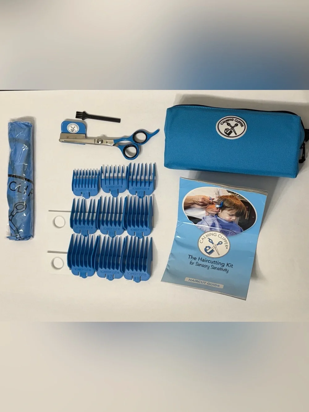 Calming Clippers Kids Haircutting Kit in Blue